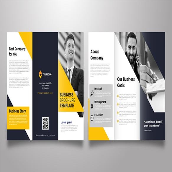 Abstract Trifold Brochure Template With Photo (2)