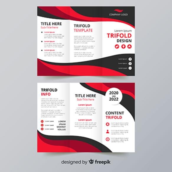 Abstract Trifold Flyer Template