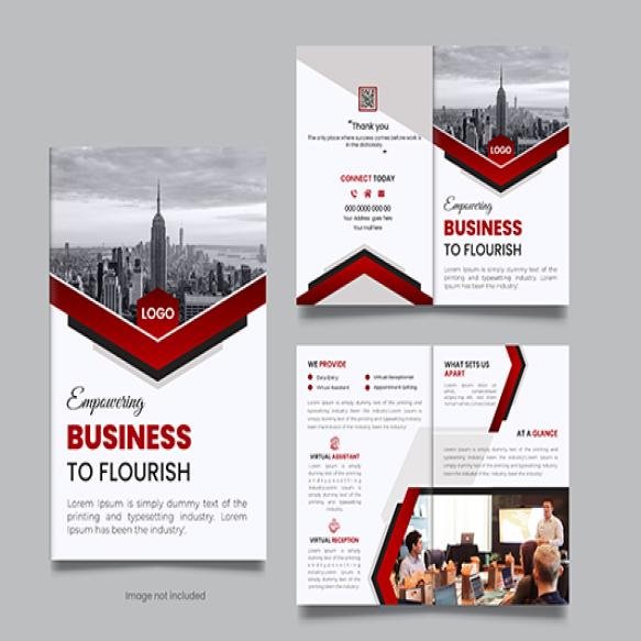 Bifold Business Brochure Design Template
