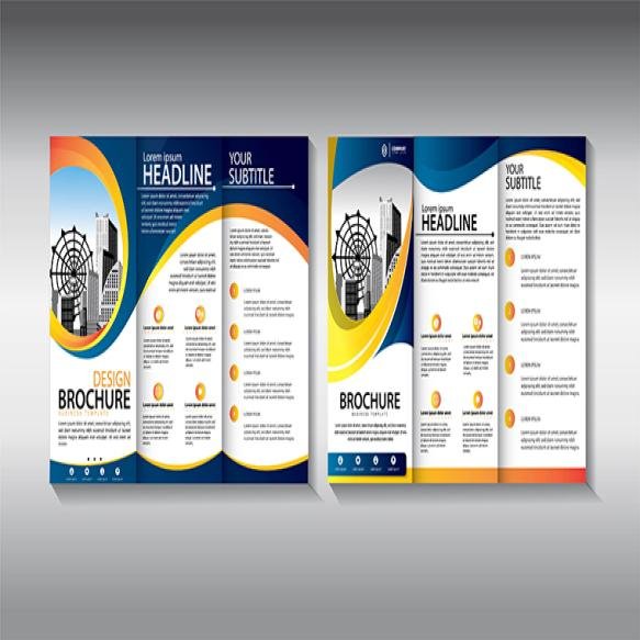 Blue Brochure Trifold Business Template