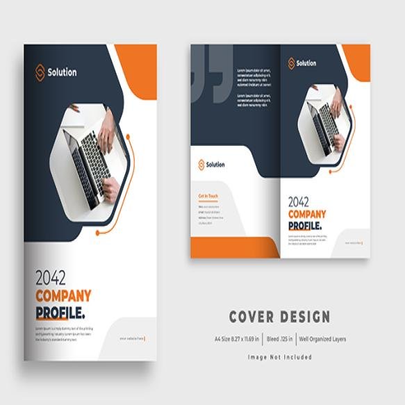 Book Cover Template Design Brochure Cover Design