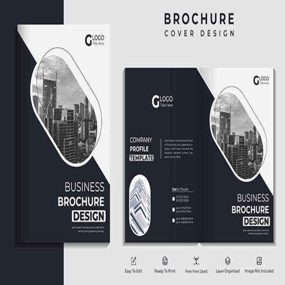 Brochure Cover Design Company Profile Cover Template Layout Design