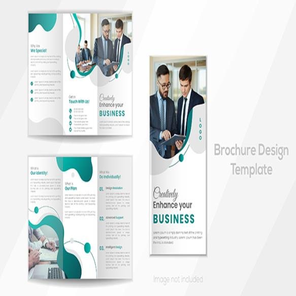Business Promotion Corporate Brochure Design Template Report Vector Design