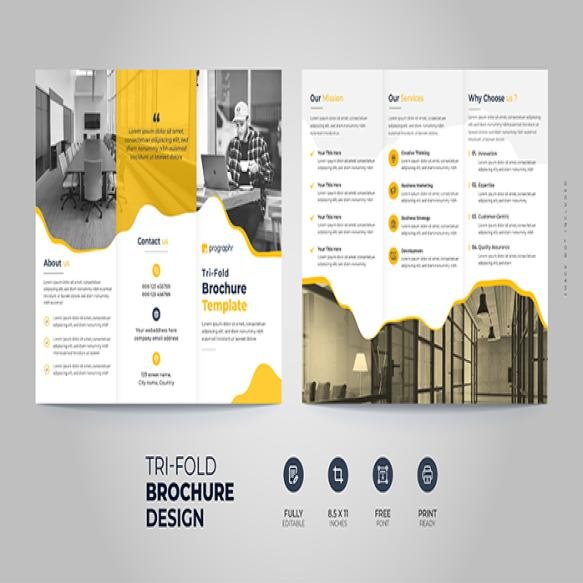 Business Trifold Borchure Design (2)