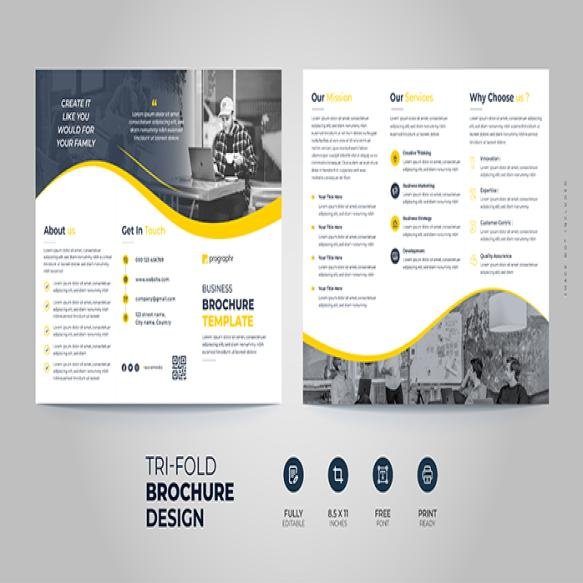 Business Trifold Borchure Design