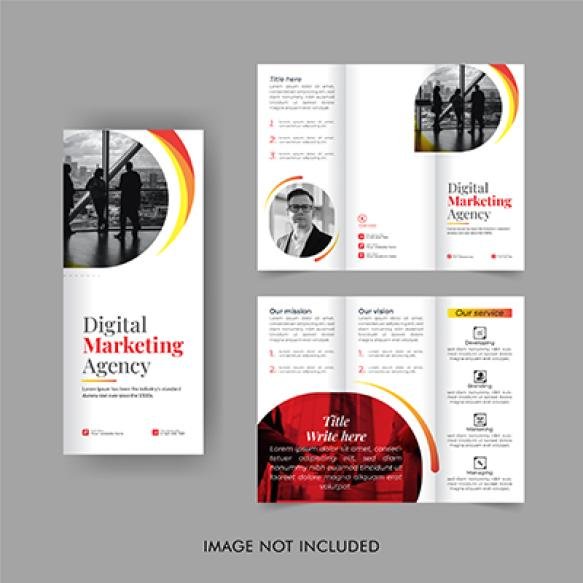 Business Trifold Brochure Design Digital Marketing Brochure Multipurpose Leaflet Flyer Design (1)