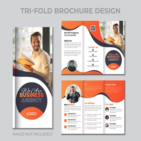 Business Tri Fold Brochure Design Template Corporate Design Corporate Template