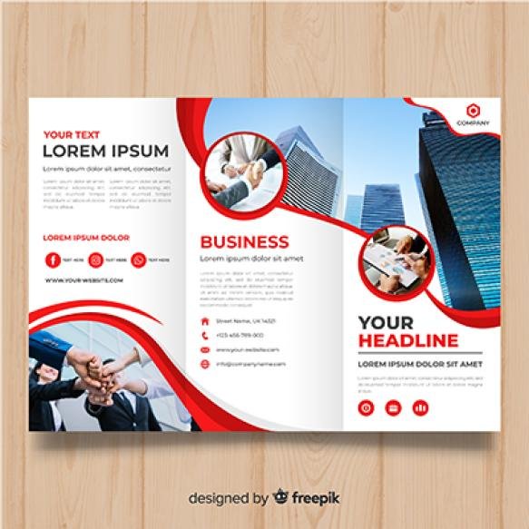 Business Trifold Brochure Template