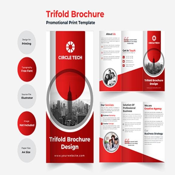 Business Trifold Brochure Template With Modern Design (1)