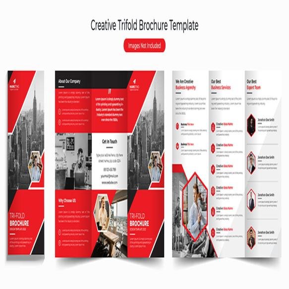Business Trifold Leaflet Brochure Template Design Professional Business Tri Fold Flyer Template