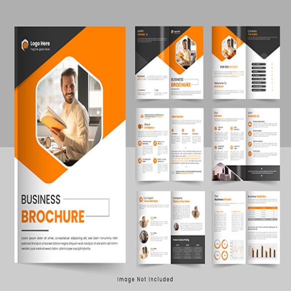 Company Profile Brochure Design Brochure Creative Design Multipurpose Template With Cover