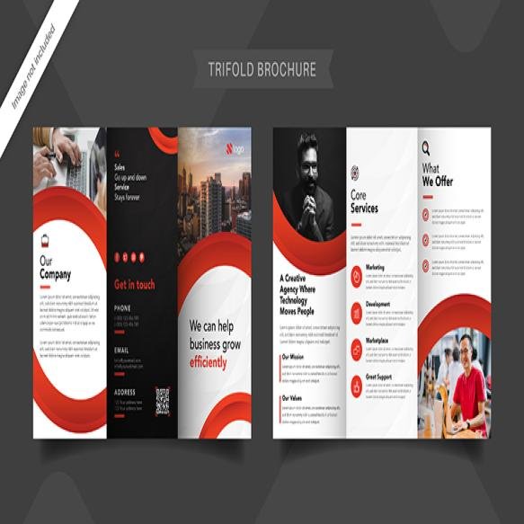 Red Trifold Brochure Template (1)