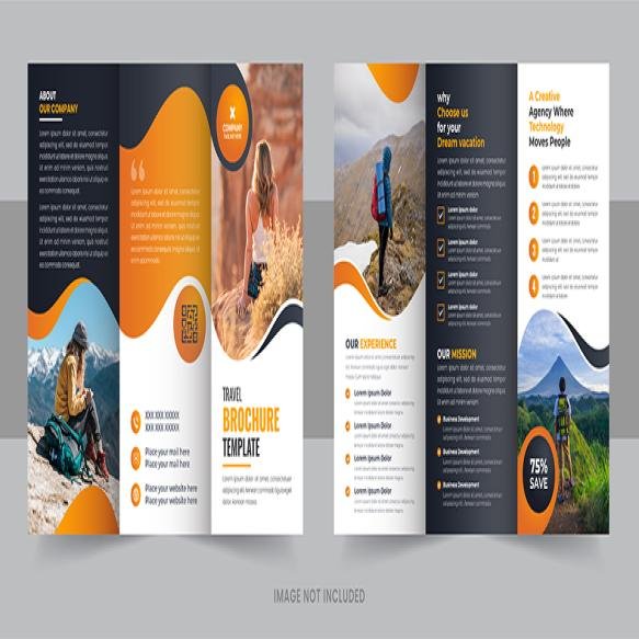 Travel Trifold Brochure Template