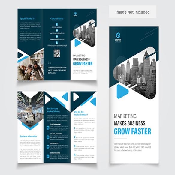 Tri Fold Brochure Design Service Promotion Agency