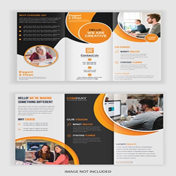 Trifold Brochure Design Template Corporate Business Trifold Brochure Design Template