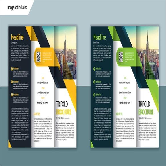 Trifold Brochure Template Advertising
