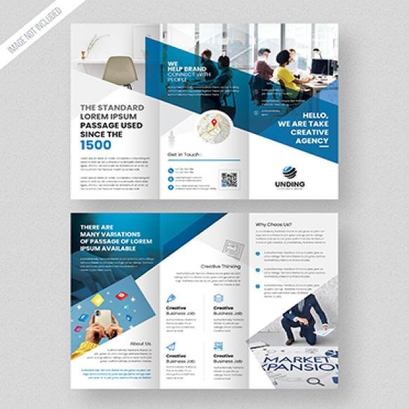 Trifold Brochure Template Design Psd