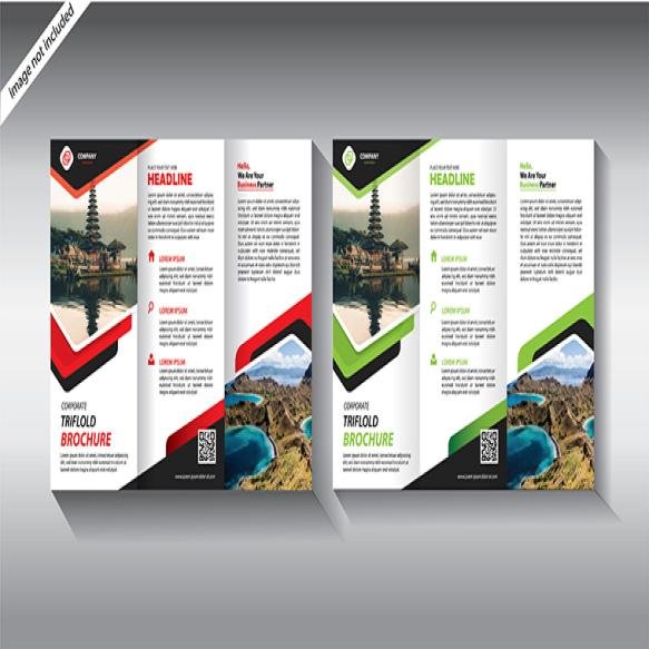 Trifold Brochure Template Layout Leaflet