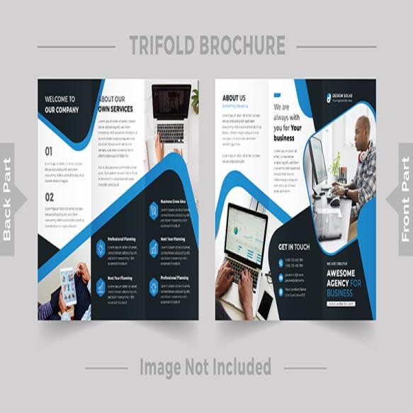 Trifold Brochure With Psd