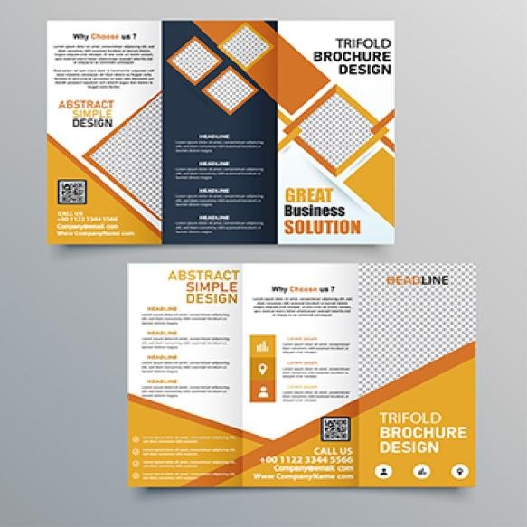 Trifold Bruchure Design Template