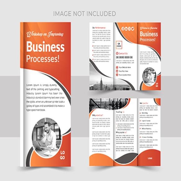 Trifold Corporate Business Brochure Design Template Corporate Business Modern Trifold Brochure