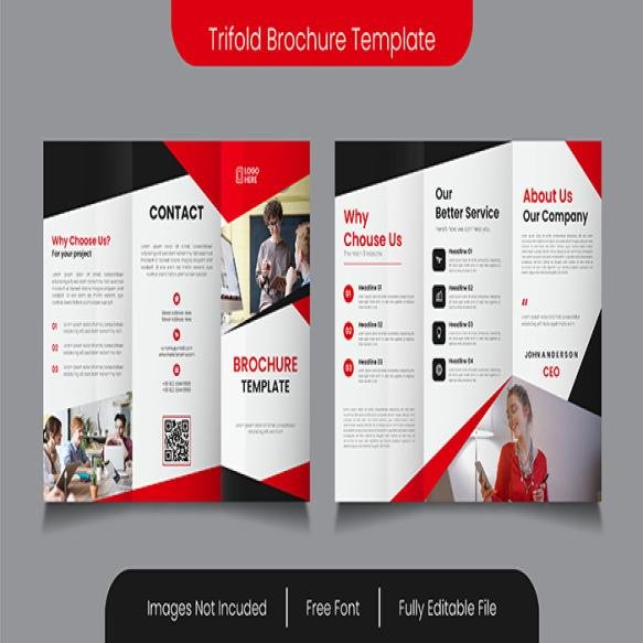 Trifold Modern Brochure Template Design