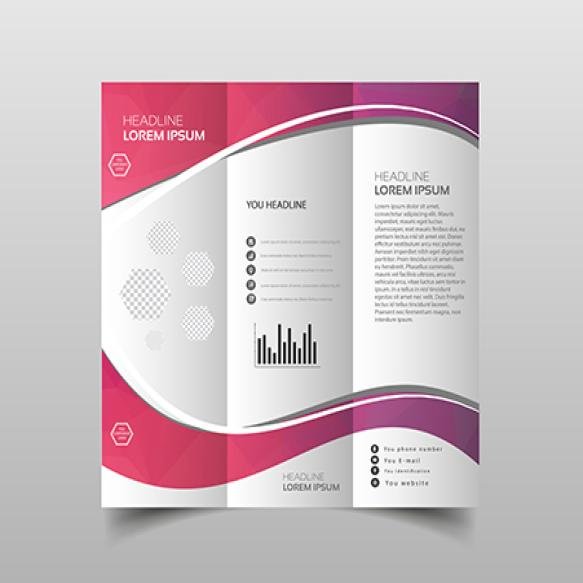 Vector Collection Tri Fold Brochure Design Templates