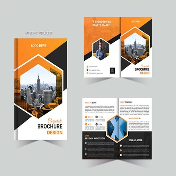 Vector Restaurant Flyer Design Template
