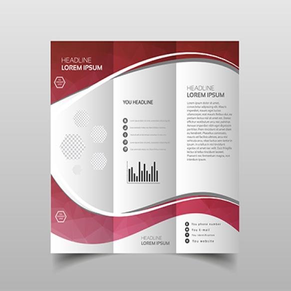 Vector Tri Fold Brochure Design Templates
