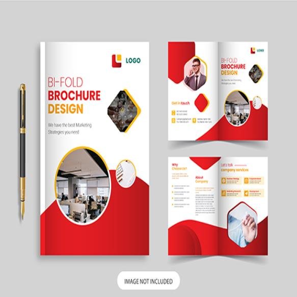 Corporate Bifold Brochure Design Template
