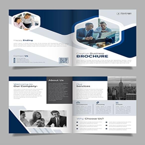 Corporate Bifold Brochure Template