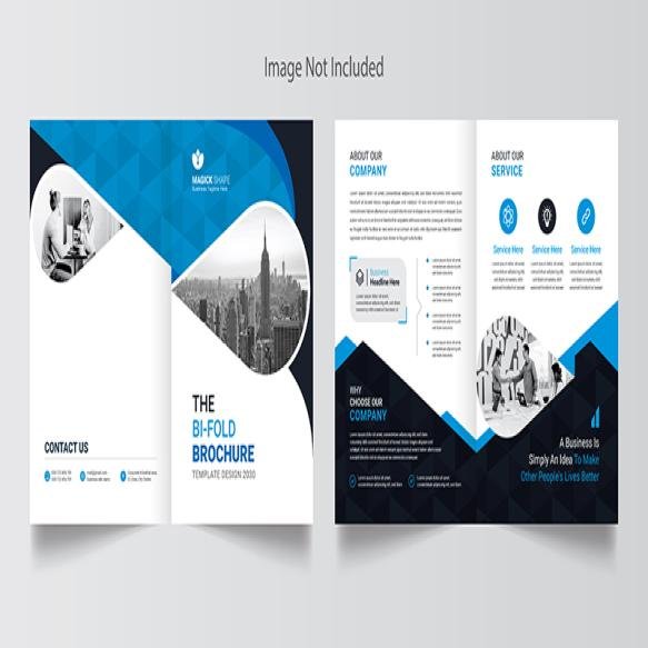 Corporate Bi Fold Brochure Template