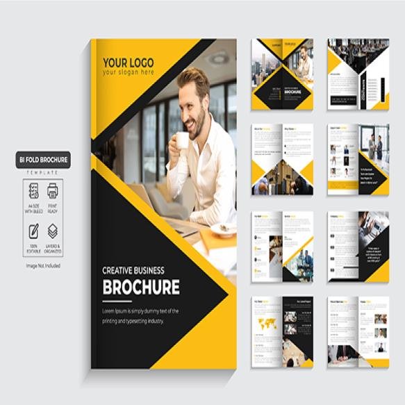 Corporate Brochure 16 Page Company Profile Multi Pages Business Brochure Design Premium Vector