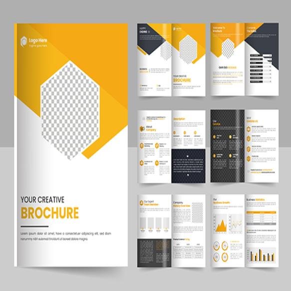 Corporate Brochure Editable Template Layout Business Brochure Template Layout Design