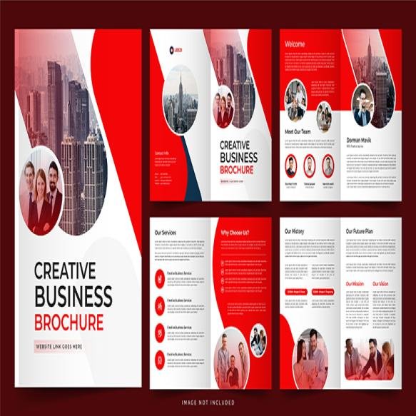 Corporate Brochure Layout Design Business Brochure Template Design