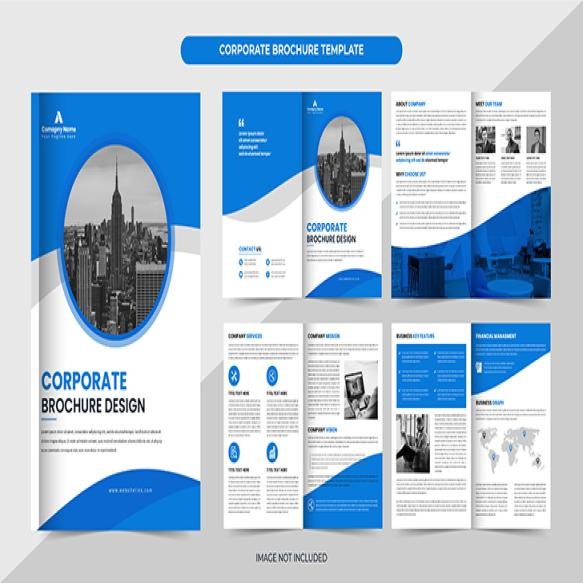 Corporate Brochure Template Layout Design Minimal Multipage Business Brochure Presentation