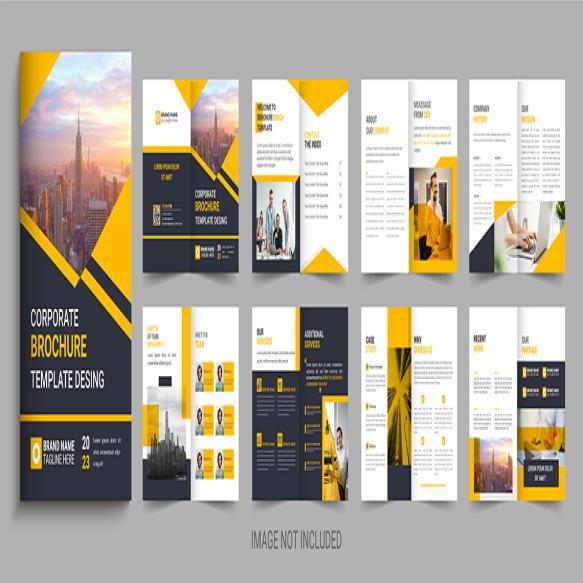 Corporate Business Company Profile Brochure Layout Template Design
