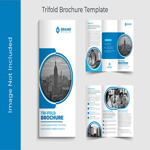 Corporate Business Trifold Brochure 6 Pages Premium Vector Template