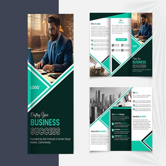Corporate Business Trifold Brochure Design Template Abstract Company Profile Design (1)