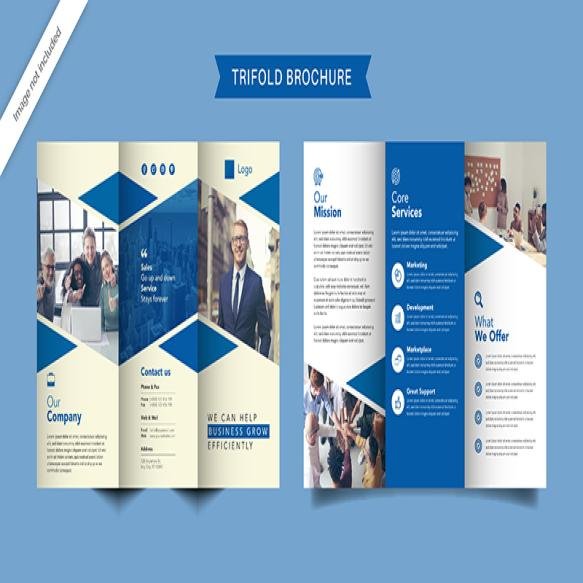 Corporate Business Trifold Brochure Template (1)