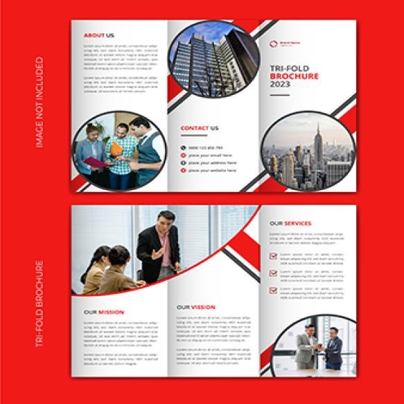 Corporate Business Tri Fold Brochure Template Design