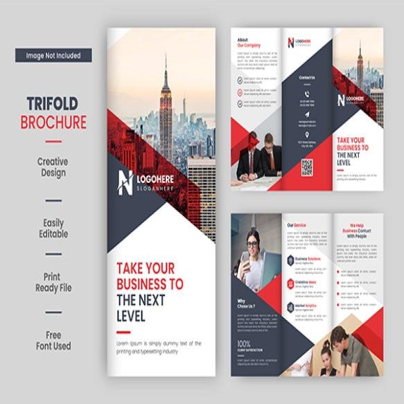 Corporate Business Trifold Brochure Template With A4 Size (1)