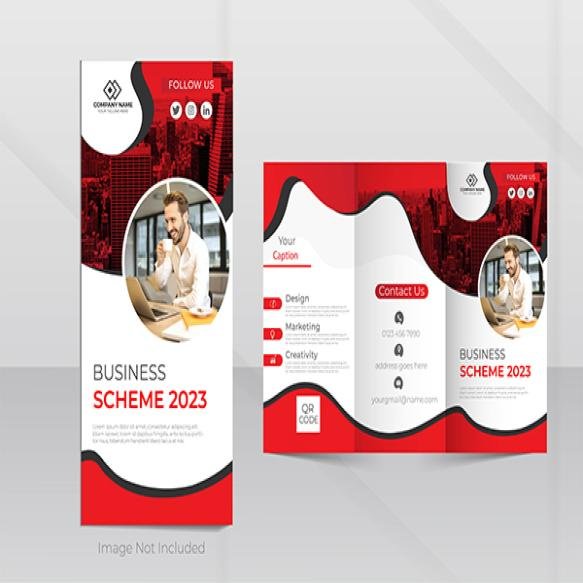 Corporate Company Profile Trifold Brochure Template Design