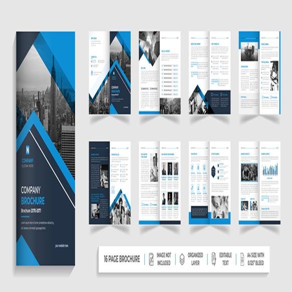 Corporate Creative Digital Business Agency Multipage Annual Report Company Profile Design