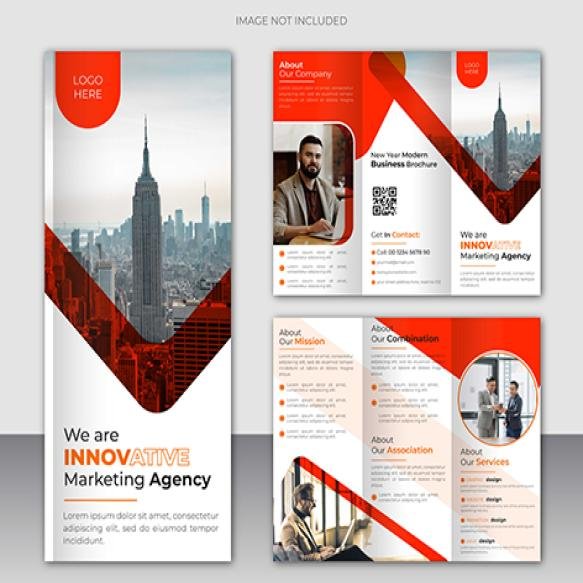 Corporate Modern Business Trifold Brochure Design Template