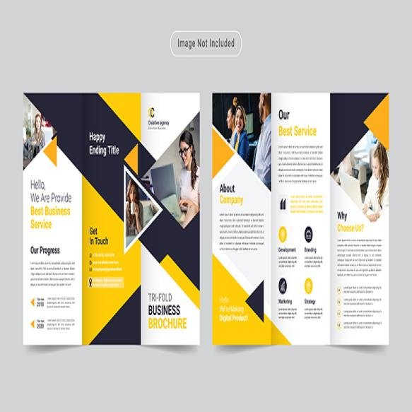 Corporate Modern Professional Trifold Brochure Template