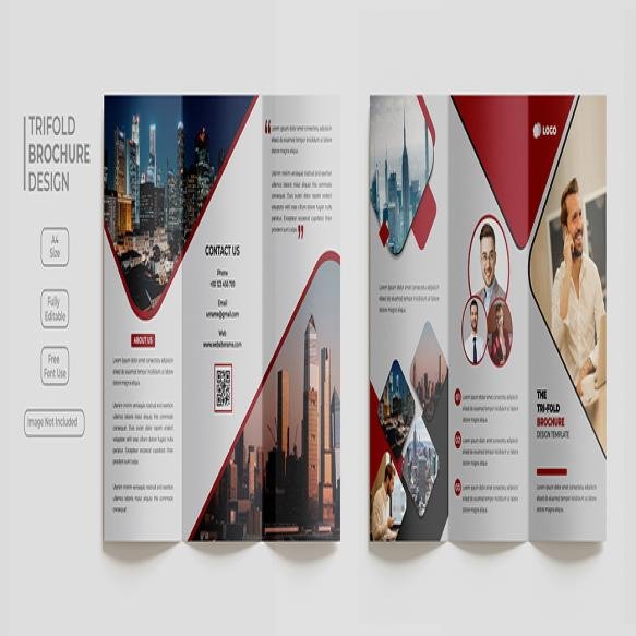 Corporate Trifold Brochure Template (8)
