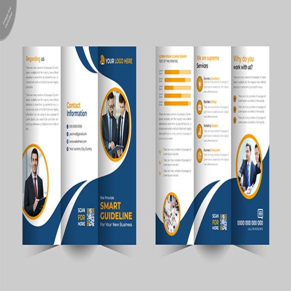 Creative Business Corporate Trifold Brochure Design Company Promotion Brochure Template