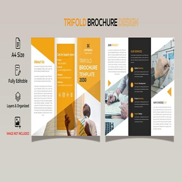 Creative Business Trifold Brochure Template Design (2)