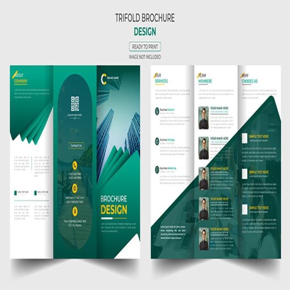 Creative Business Trifold Brochure Template Design